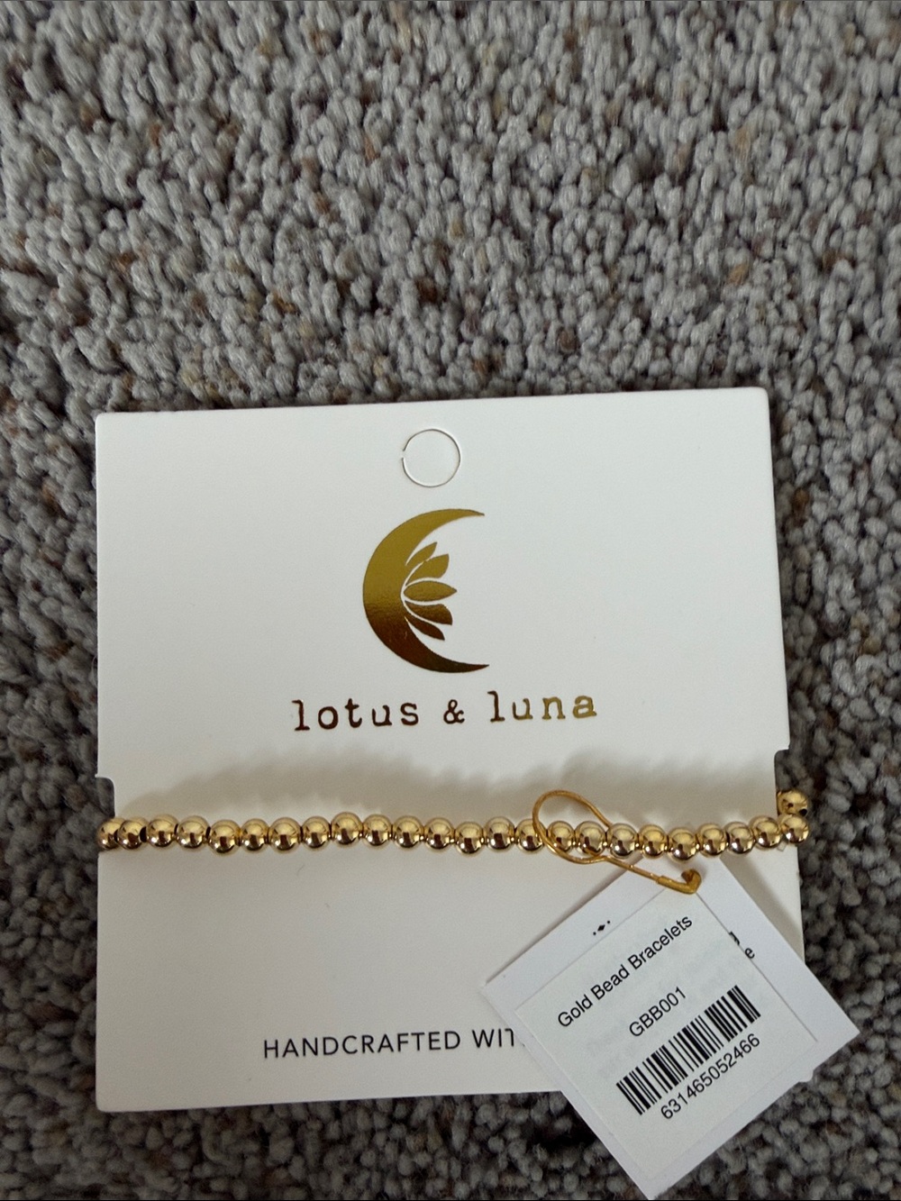 Lotus & Luna Gold Bead Bracelet